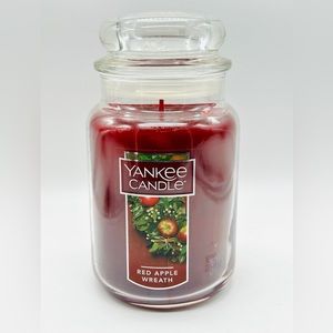 Yankee Jar Candle Red Apple Wreath 22oz Jar Candle Thoughtful Gift